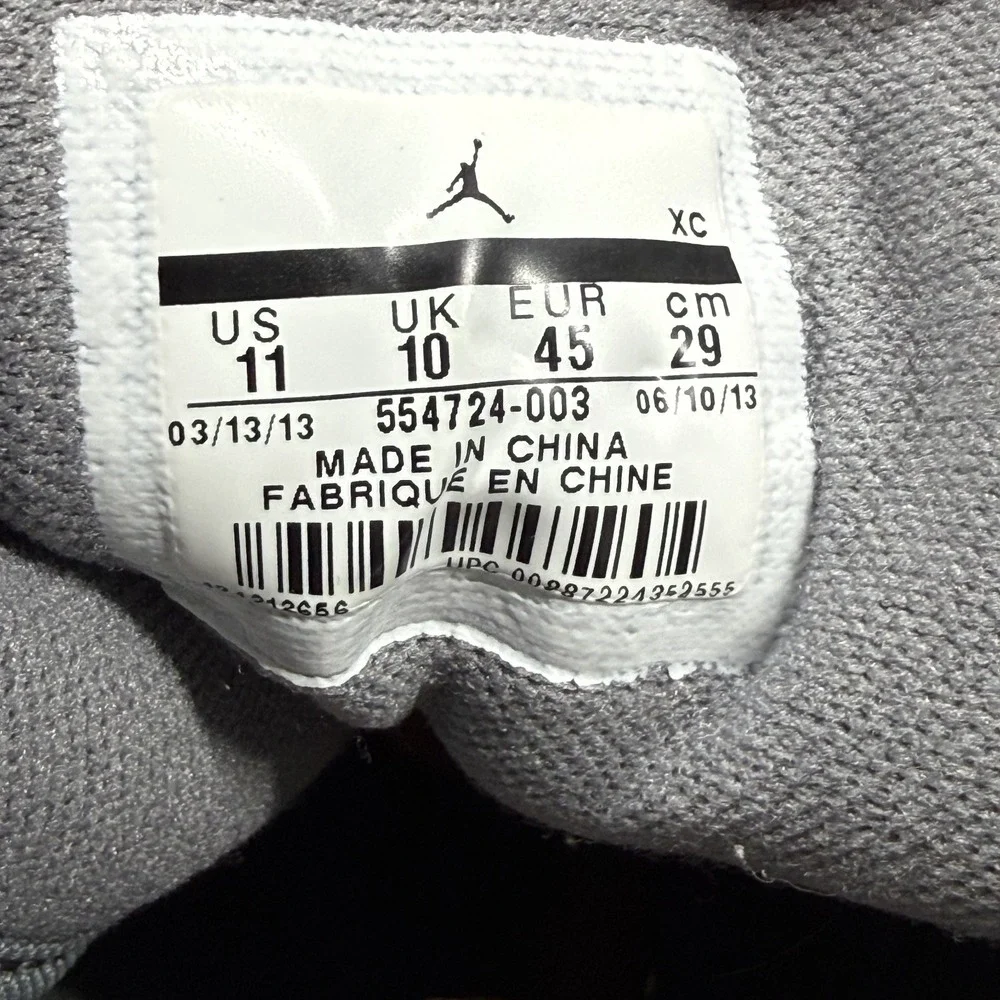 Air Jordan Original Retro Mens Size 11 Cool Grey 554724-003 Air Jordan 1 Mid